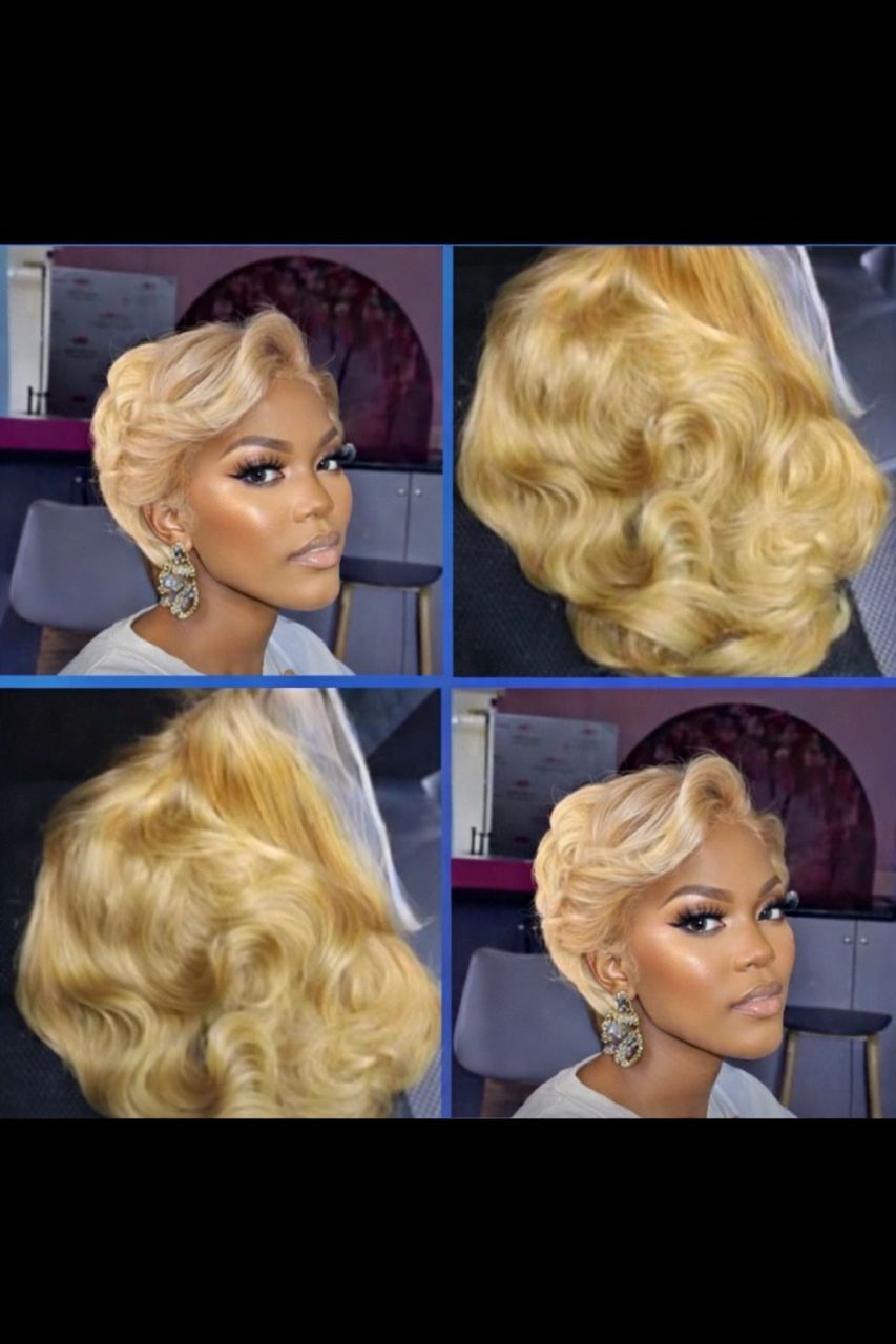 perruque pixie blonde perruque pixie blonde